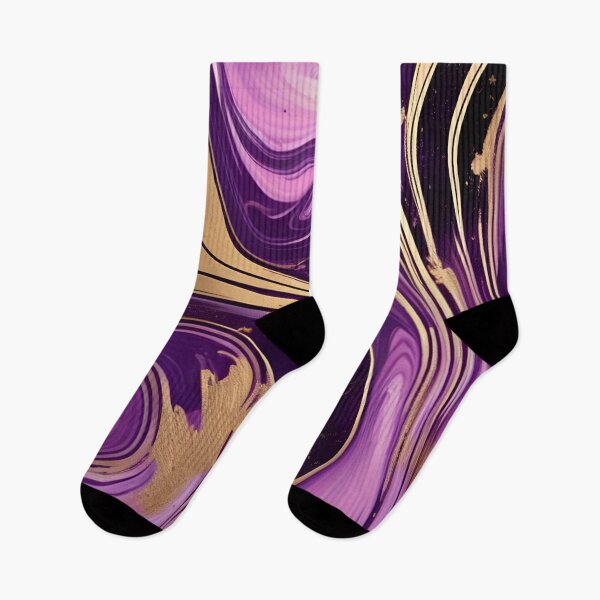Item preview, Pink and Purple Marble with Gold Streaks #2 designed and sold by BirdsnStuff.