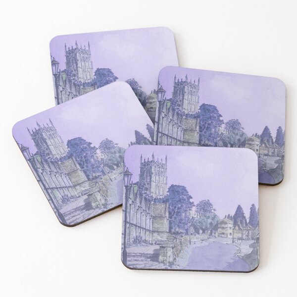Item preview, Chipping Campden, Gloucestershire, Hazy Violet Painting - An Idyllic Cotswold's Gem designed and sold by studioSharonKay.