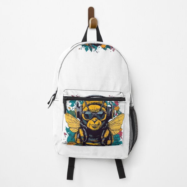 Item preview, Honey Bee wearing shades and headphones designed and sold by KnoClothingCo.
