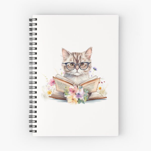Item preview, Floral Cat Reader designed and sold by HappyLifeCreate.