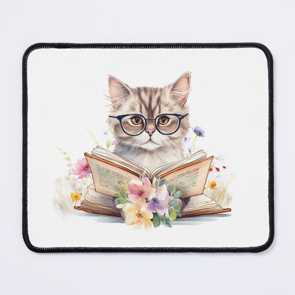 Item preview, Floral Cat Reader designed and sold by HappyLifeCreate.