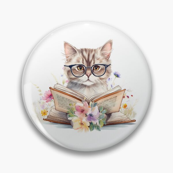 Item preview, Floral Cat Reader designed and sold by HappyLifeCreate.