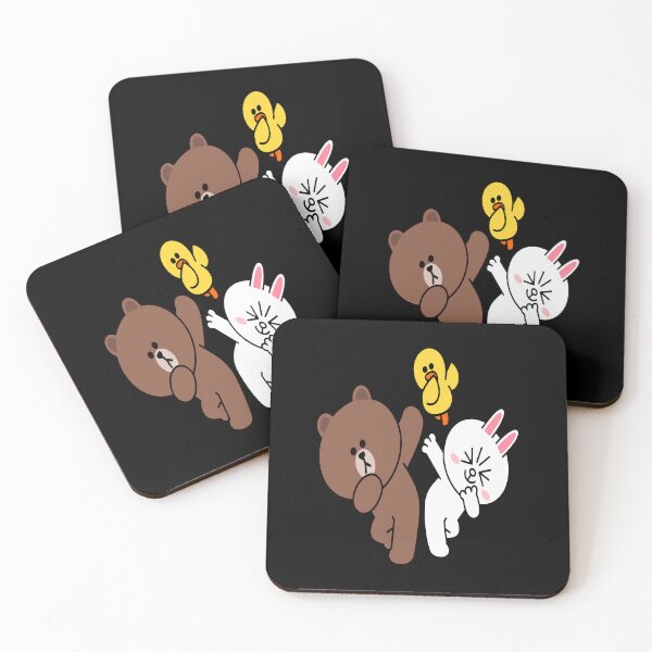 Item preview, Cute brown bear cony bunny rabbit duck dancing  .   	 designed and sold by sivorndydsong.