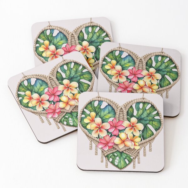 Item preview, Monstera Frangipani Heart designed and sold by Jasardpu.