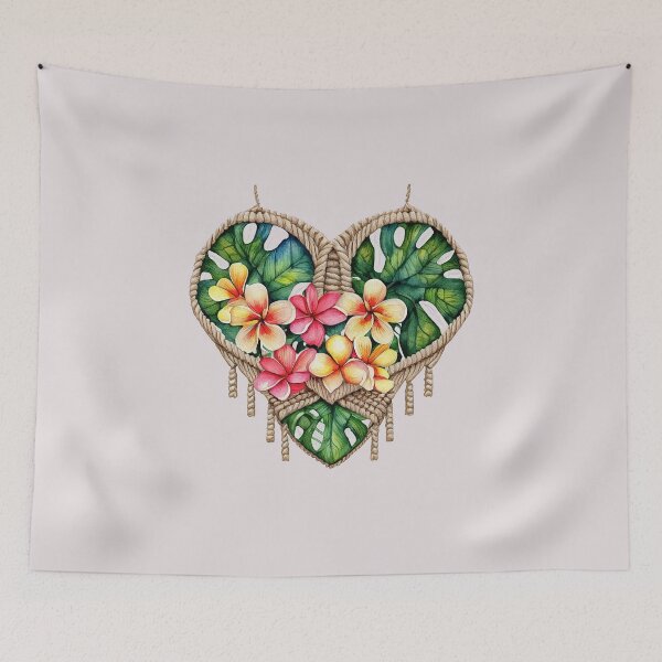 Item preview, Monstera Frangipani Heart designed and sold by Jasardpu.