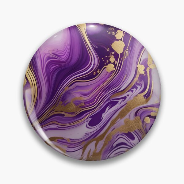 Item preview, Pink and Purple Marble with Gold Streaks #3 designed and sold by BirdsnStuff.