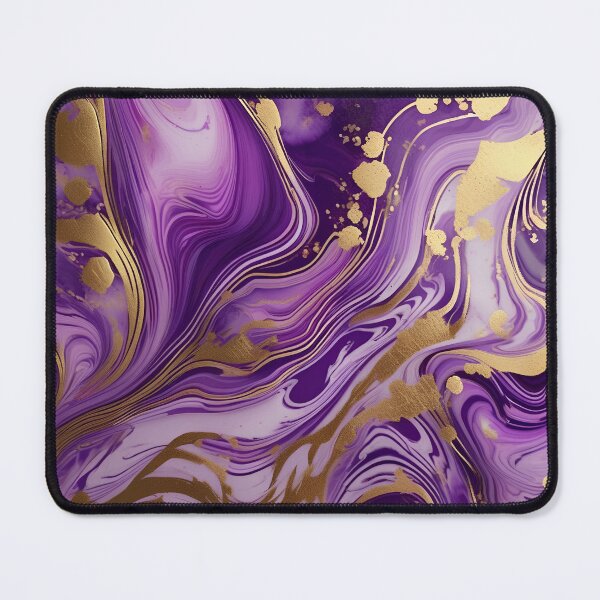 Item preview, Pink and Purple Marble with Gold Streaks #3 designed and sold by BirdsnStuff.