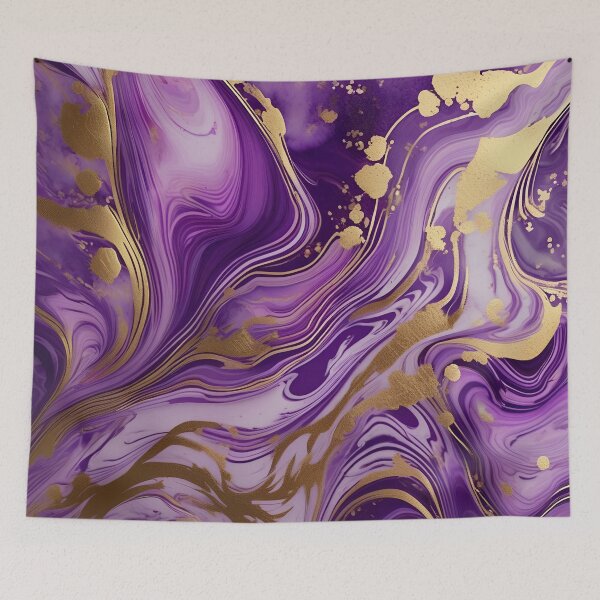 Item preview, Pink and Purple Marble with Gold Streaks #3 designed and sold by BirdsnStuff.