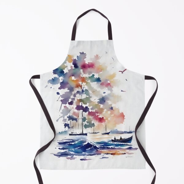 Item preview, Muted nautical ocean painting designed and sold by JapKo.
