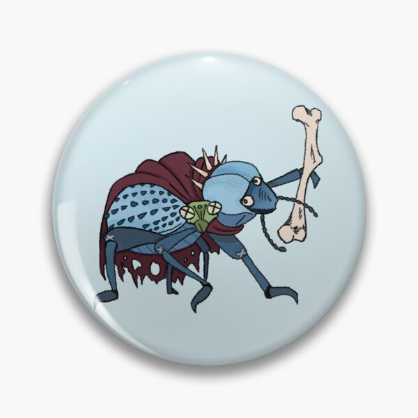 Item preview, Necromancer Blue Death Feigning Beetle  designed and sold by theweaselking.