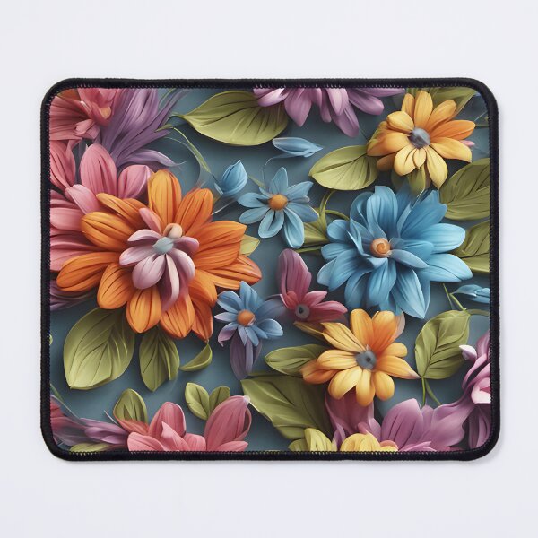Item preview, Colorful retro flowers designed and sold by DarkFablecation.