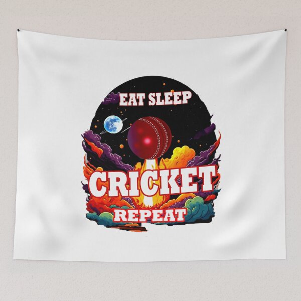 Item preview, Eat Sleep Cricket Repeat designed and sold by Angelle55.