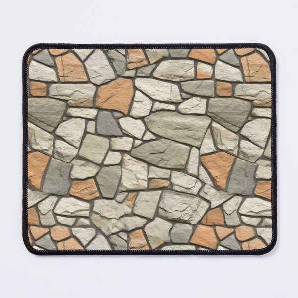 Item preview, Gray Orange Decorative Stone Wall Texture designed and sold by Sturdust.