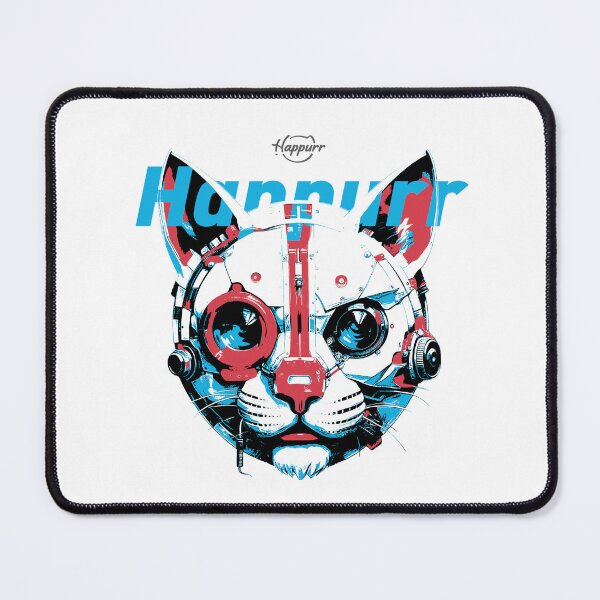 Item preview, Cyberpunk style, mechanical style, cat designed and sold by Happurr.