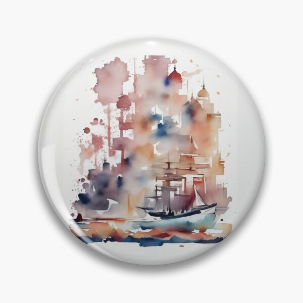 Item preview, Muted nautical ocean painting v2 designed and sold by JapKo.