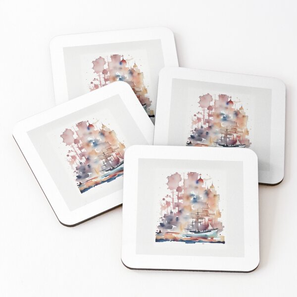 Item preview, Muted nautical ocean painting v2 designed and sold by JapKo.