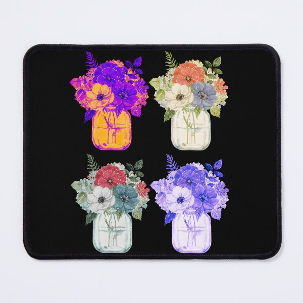 Item preview, Rustic Charm - Mason Jar with Flowers | Delicate Floral Art designed and sold by OrangeMG.