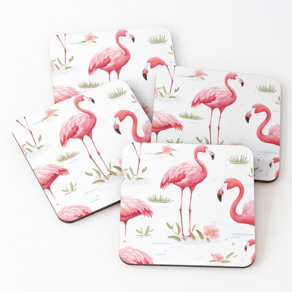 Artikelvorschau, rosa Flamingos entworfen und verkauft von Loveanddraw.