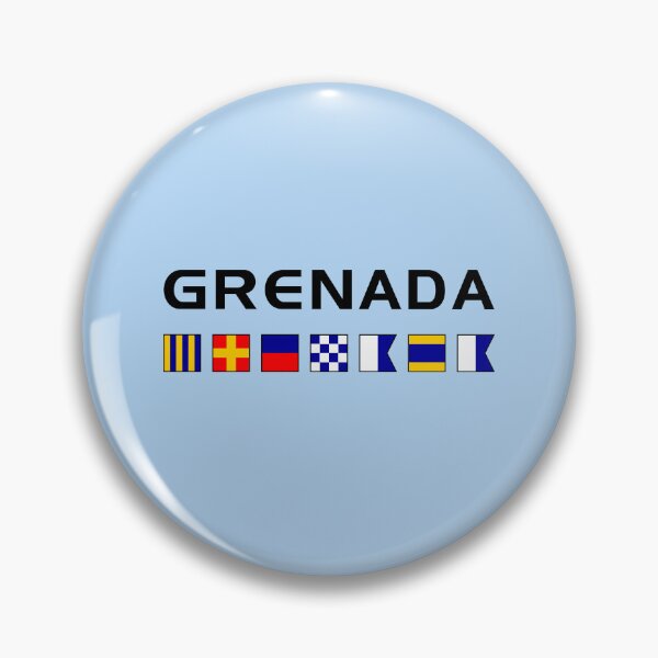 Item preview, Grenada Nautical Maritime Sailing Flags Light-Color designed and sold by TinyStarAmerica.