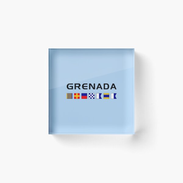 Item preview, Grenada Nautical Maritime Sailing Flags Light-Color designed and sold by TinyStarAmerica.