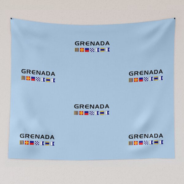 Item preview, Grenada Nautical Maritime Sailing Flags Light-Color designed and sold by TinyStarAmerica.