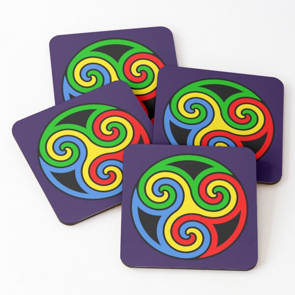 Item preview, Multicolored Triskelion in a Circle. designed and sold by Jeallan Designs.