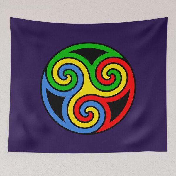 Item preview, Multicolored Triskelion in a Circle. designed and sold by Jeallan Designs.