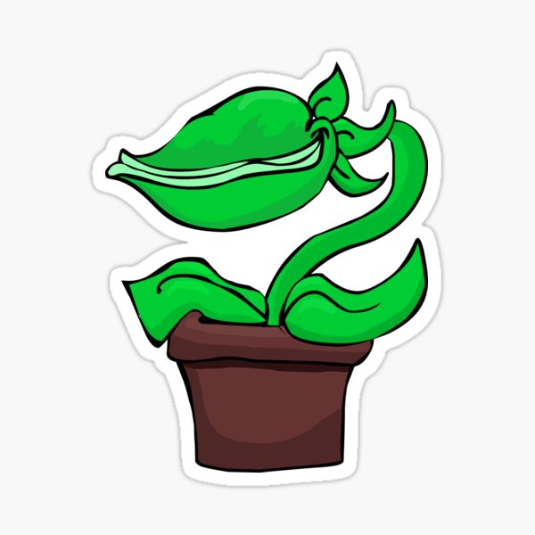 Cute Audrey 2 Plant Sticker