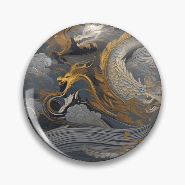 Artikelvorschau, Goldene Drachen entworfen und verkauft von OurBarcode.