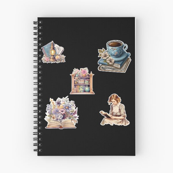 Item preview, Aesthetic book flower lady vintage library school designed and sold by AgnesMBrae.