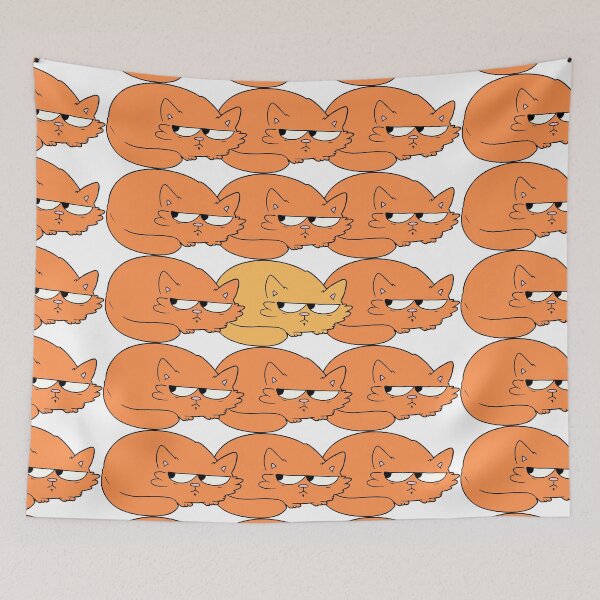 Item preview, Suspicious Cats | A Whimsical Print for Cat Lovers designed and sold by OrangeMG.
