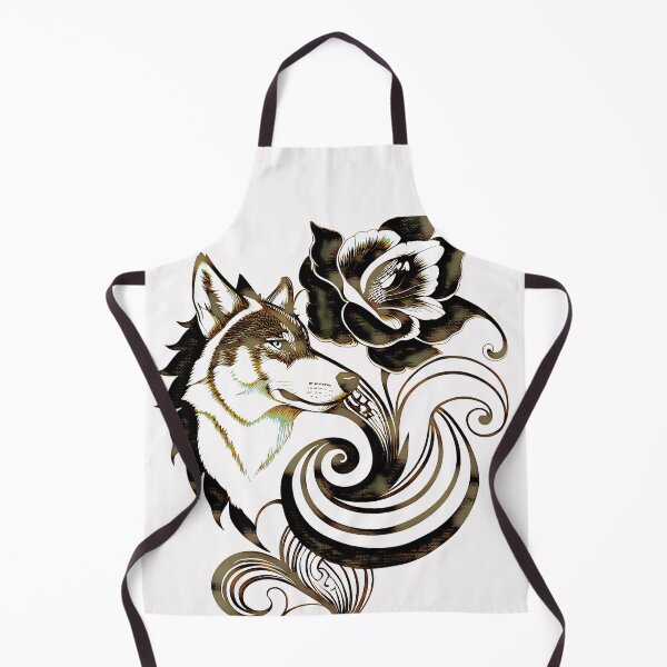 Item preview, A wolf and a rose together designed and sold by UrbanPrts.