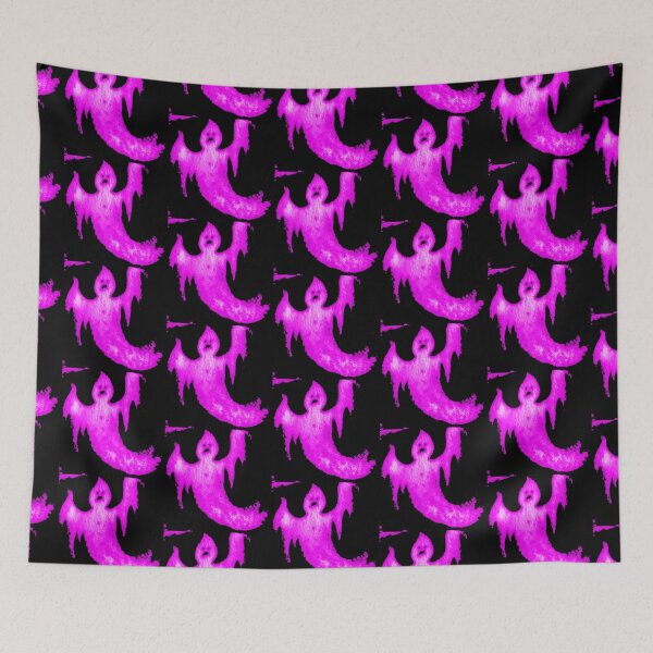 Item preview, Black and Neon-pink Spooky Ghost Spirit by Iritof designed and sold by iritof.