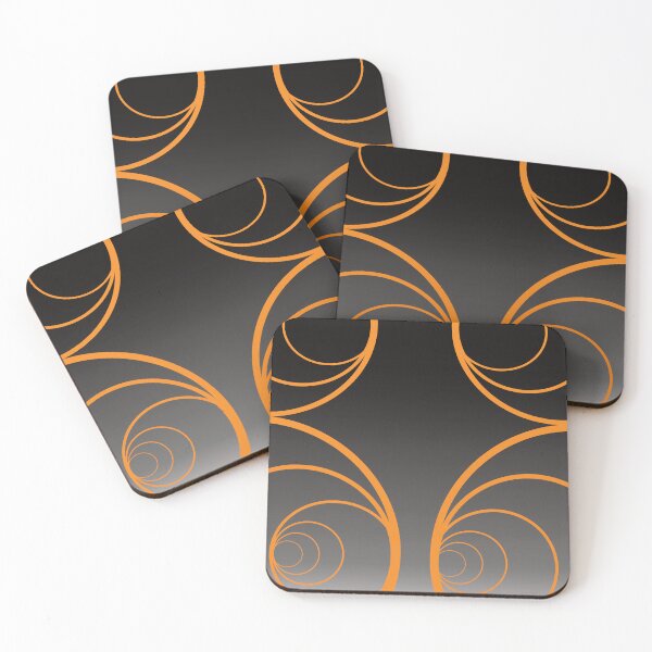 Item preview,  Abstract Golden Circular Pattern designed and sold by RGSMOOTHFINGER.
