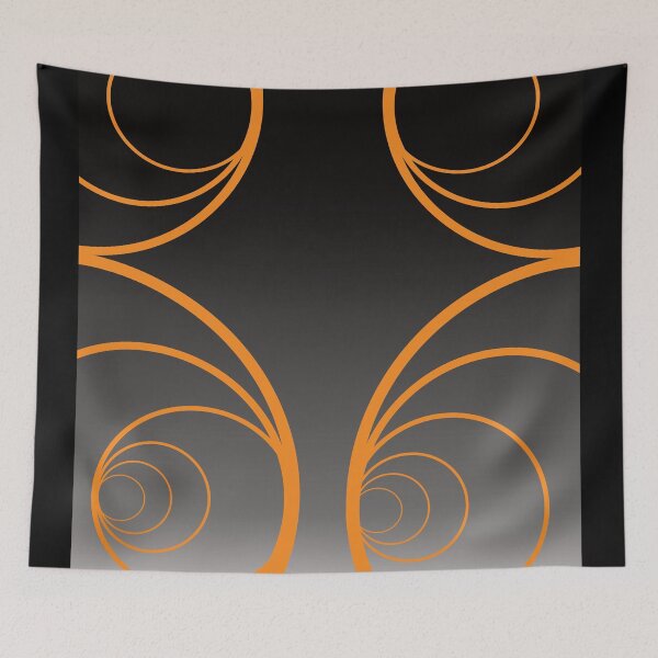 Item preview,  Abstract Golden Circular Pattern designed and sold by RGSMOOTHFINGER.