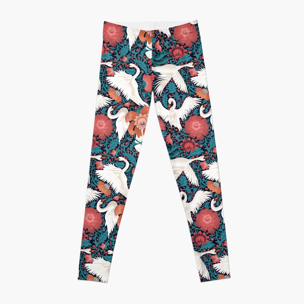 Woodland Swans Leggings