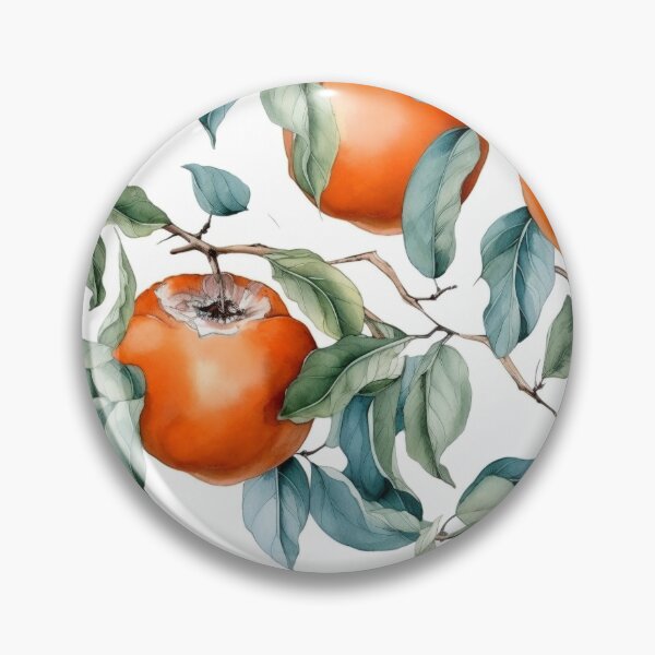 Item preview, Watercolor Persimmons designed and sold by PietyandDesire.