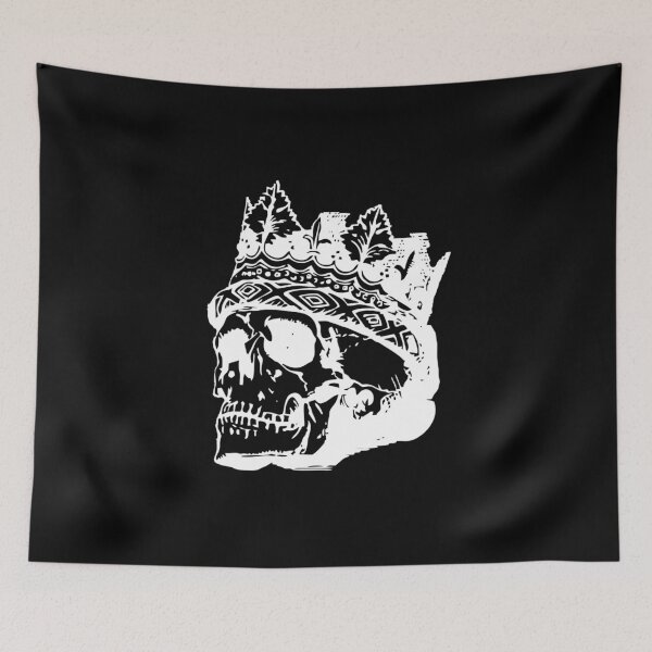 Item preview, White Human Skull with Crown  designed and sold by thedangernoodle.