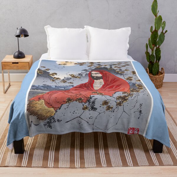 Item preview, Meditating Bodhidharma Yoshitoshi - Vintage Japanese Artwork designed and sold by HistorySimple.
