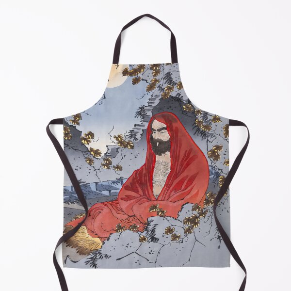 Item preview, Meditating Bodhidharma Yoshitoshi - Vintage Japanese Artwork designed and sold by HistorySimple.