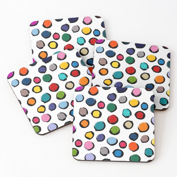 Item preview, Colorful polka circles designed and sold by Fugenzo.