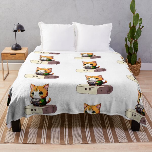Item preview, Cute Little Gamer Kitty Sitting on a Console designed and sold by DanisPokeShop.