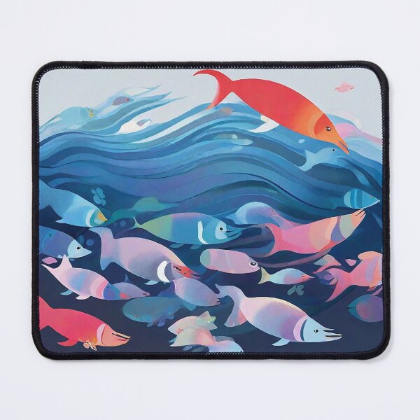 Item preview, Leaping Salmon! designed and sold by blue-planet-art.