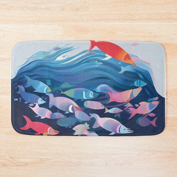 Item preview, Leaping Salmon! designed and sold by blue-planet-art.