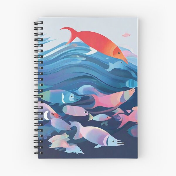 Item preview, Leaping Salmon! designed and sold by blue-planet-art.