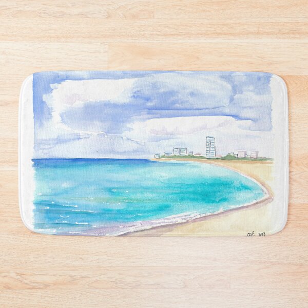 Item preview, Sint Maarten Beach Strand Mullet Bay with Caribbean Waters designed and sold by artshop77.