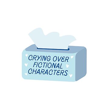 Vorschaubild zum Design crying over fictional characters blue tissue box von catdiasart