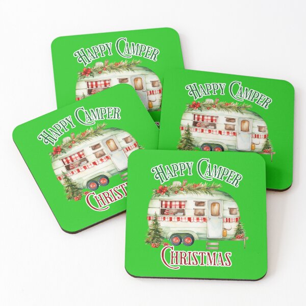 Item preview, Happy Camper Christmas holiday design designed and sold by LuxindaSwirl.