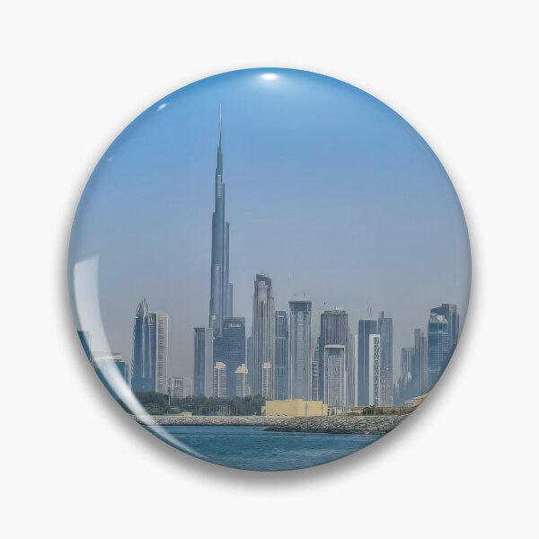 Item preview, Futuristic Dubai Skyline - Persian Gulf Cityscape designed and sold by Emaga Digital Studio.