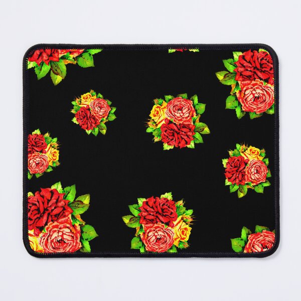 Item preview, Bouquets of colored roses isolated on black background designed and sold by FlowerandDesing.
